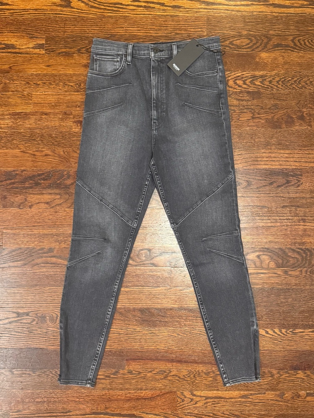 Hudson Women’s Centerfold Super Skinny Black Jeans